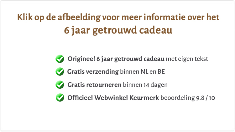 ijzeren huwelijk cadeau