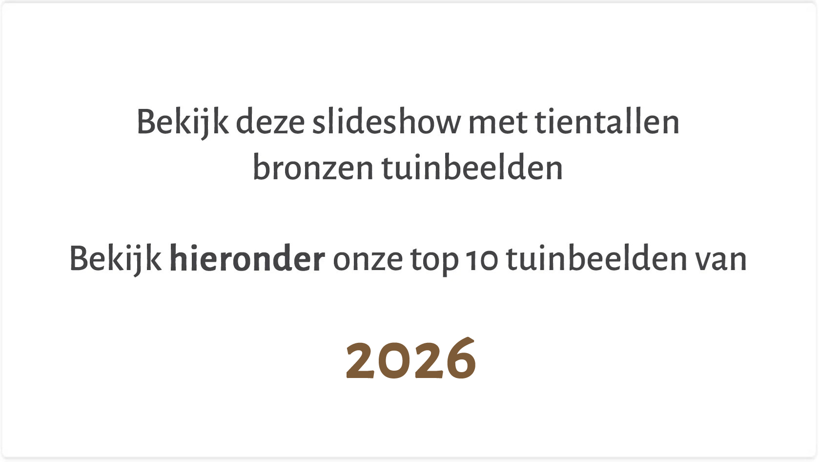 Top 10 tuinbeelden 2026