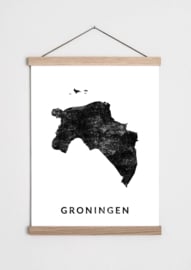 Poster plattegrond Groningen