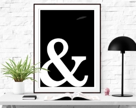 Poster met Ampersand