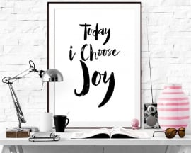 Inspiratie Poster Today I choose joy