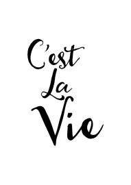 Inspiratie poster C'est La Vie