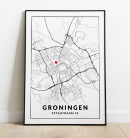 Gepersonaliseerde poster Groningen