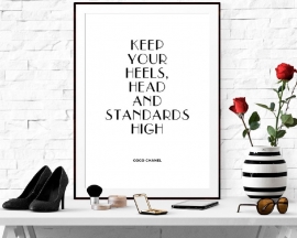 Poster met quote van Coco Chanel