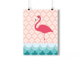 Poster flamingo