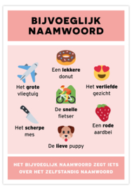 Poster bijvoeglijk naamwoord