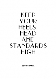 Poster met quote van Coco Chanel