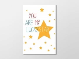 Canvasdoek You are my lucky star
