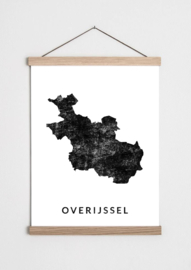 Poster plattegrond Overijssel