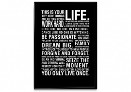 Poster quote this is your life