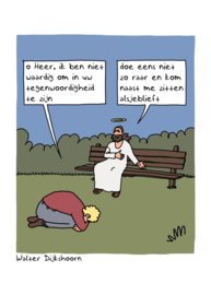 Cartoon 'Doe niet zo raar'