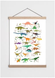 Poster met dinosaurus ABC