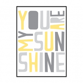 Poster kinderkamer You are my sunshine