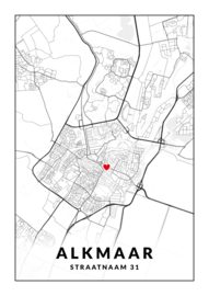 Gepersonaliseerde poster Alkmaar