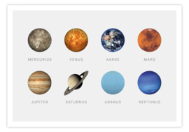 Poster met alle planeten