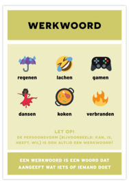 Poster werkwoord