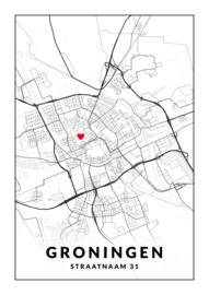 Gepersonaliseerde poster Groningen