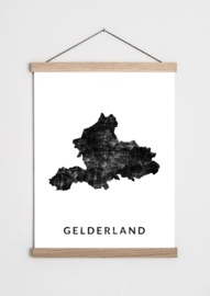 Poster plattegrond Gelderland