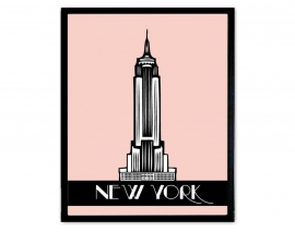 Poster art deco stijl New York