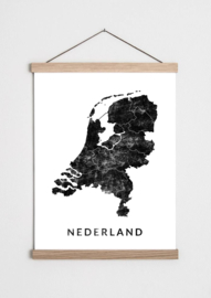 Poster Nederland kaart