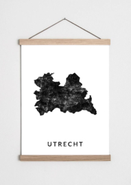 Poster plattegrond Utrecht