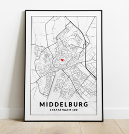 Gepersonaliseerde poster Middelburg