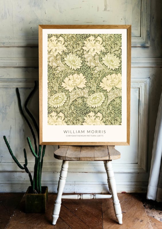 Poster William Morris - Chrysanthemum pattern (1877)