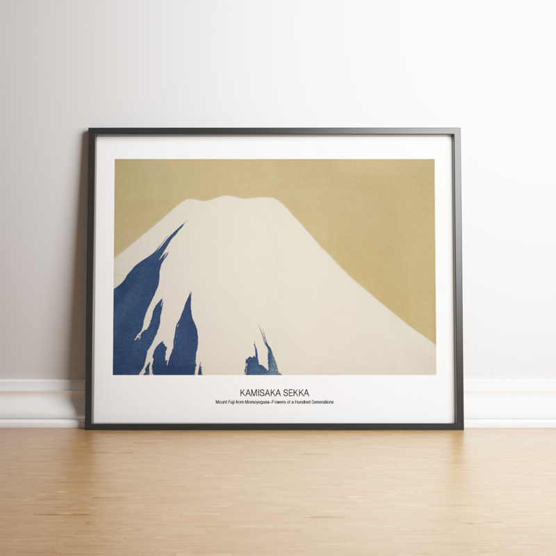 Japanse kunstposter Berg Fuji