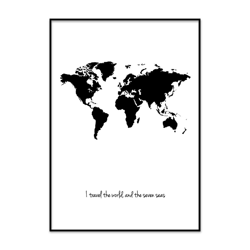 Wereldkaart poster