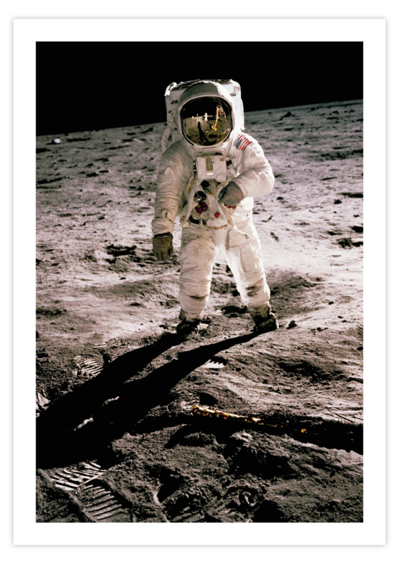 Poster van een astronaut