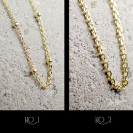 Collier Moedermelk Design Plain Goud