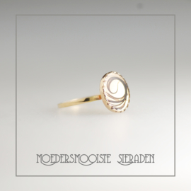 Haarlokring Taus Oval Goud