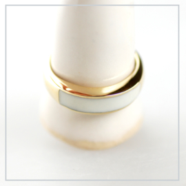 Ring Minimal Design Moedermelk goud