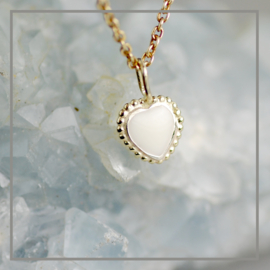 Collier Mathilde Vintage Heart zilver en goud
