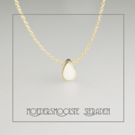 Moedermelk Collier Center Druppel Goud