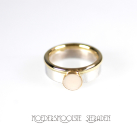 Ring Queen Design Zilver & Goud