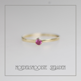 Ring Goud roze Toermalijn