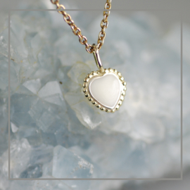 Collier Mathilde Vintage Heart zilver en goud