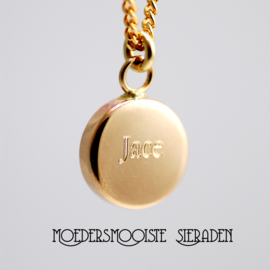 Collier Moedermelk Goud Puur met Geboortesteen