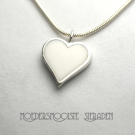 Collier Moedermelk White Heart