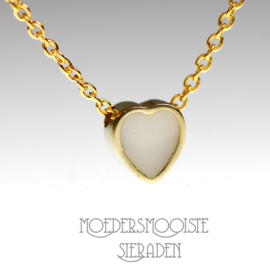 Moedermelk Armband Center Hart Goud