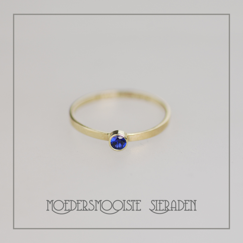 Ring Saffier Sieraden Saffier (september) | Sieraden