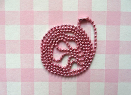 Balletjes ketting roze