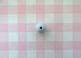 Siliconen kraal rond lichtgrijs 12 mm