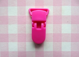 Speenclip  - bretelclip  kunststof  fuchsia