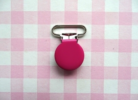 Speenclip  - bretelclip  metaal fuchsia