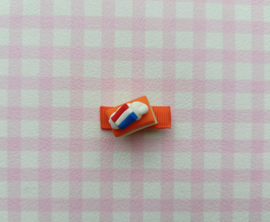 Koningsdag haarclipje oranje