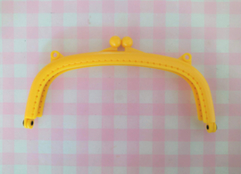 Portemonneebeugel 16 cm kunststof geel