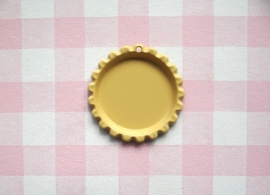 Bottle cap zachtgeel