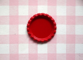 Bottle cap zonder gaatje rood